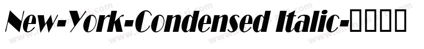 New-York-Condensed Italic字体转换